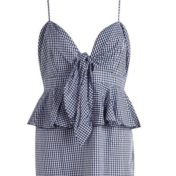 Boohoo Plus Gingham Tie Front Dress - Picture 2 of 2
